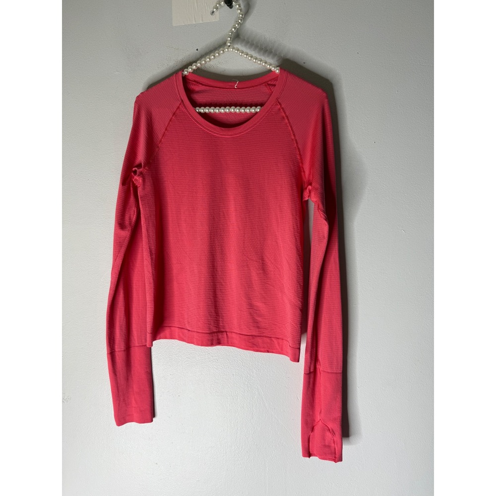 Lululemon Swiftly‎ Tech Long-Sleeve Shirt pink size 6
